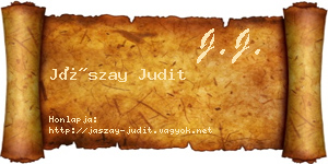 Jászay Judit névjegykártya